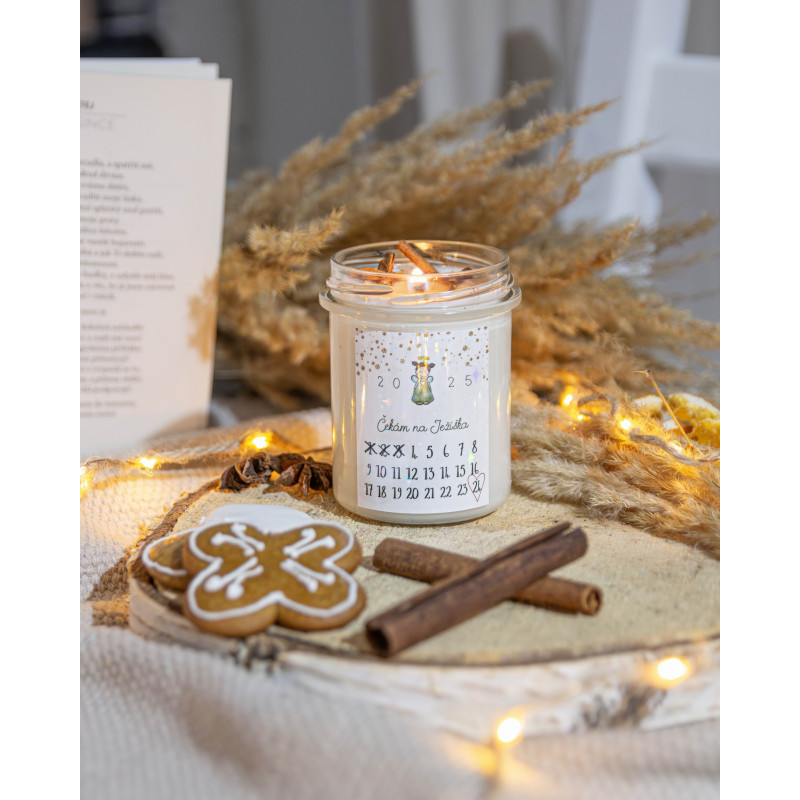 Svíčka ve skle - Adventní 2025