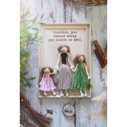 Macrame obrázky - rodinka