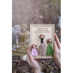 Macrame obrázky - rodinka