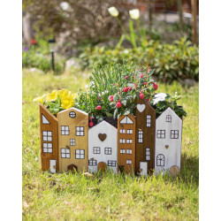 Dřevěné domečky - před truhlík