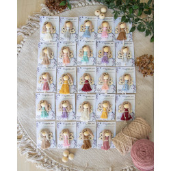 Macrame andílek - magnetka